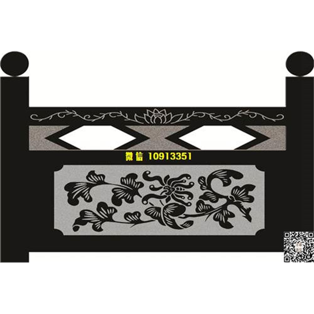 精雕图75菊花栏板精雕图线雕图线条图单线铣底图_电脑雕刻plt文泰矢量图精雕图浮雕图